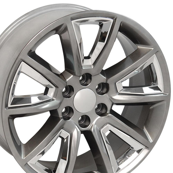 OE Wheels CV73B 22 Inch Aluminum Wheel (MPN: CV73B-22090-6550-24HB-IC)