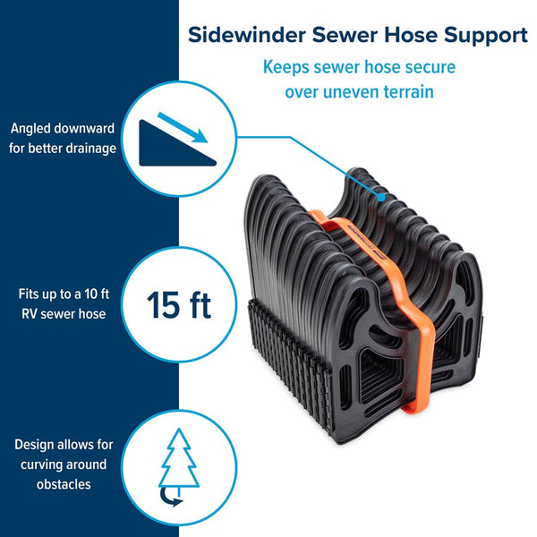 Camco Sidewinder Sewer Hose Support (MPN: 43041)