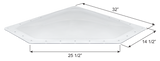 Icon Skylight 4 Inch High Bubble Dome (MPN: 15220)