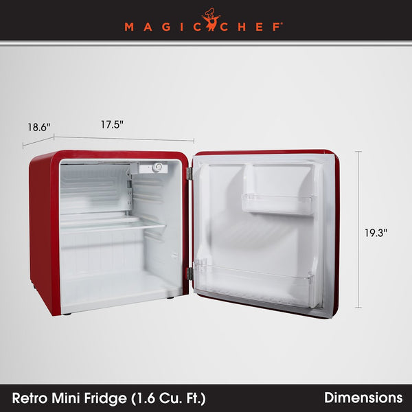 Magic Chef Single Compartment Mini Refrigerator (MPN: MCR16CHR)