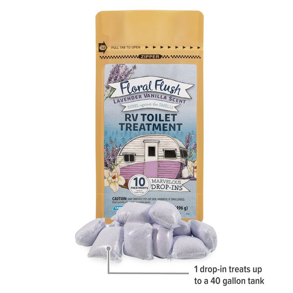 Waste holding tank treatment with floral flush (MPN: 41490)