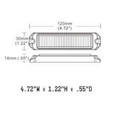 BUILTBRIGHT Slim Series Warning Light (MPN: BB6110B)