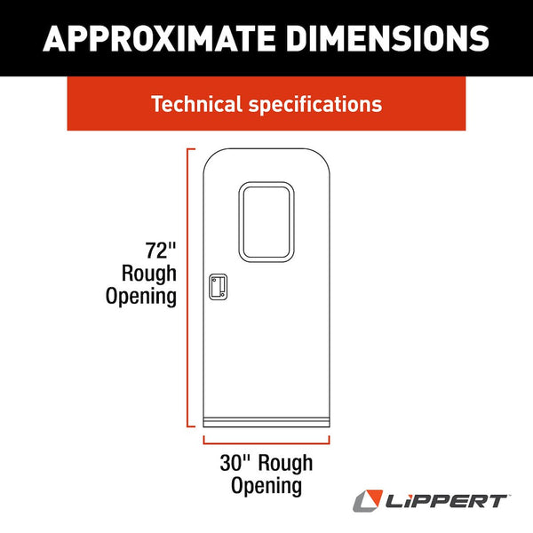 Lippert Components Radius Door (MPN: V000384493)