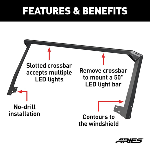 Aries Light Bar Mounting Kit (MPN: 15914)