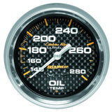 AutoMeter Carbon Fiber Oil Temperature Gauge (MPN: 4841)