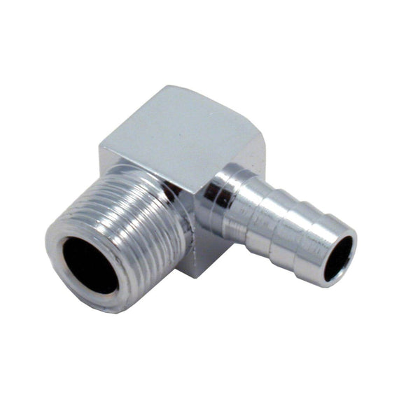 Spectre 90 Degree Chrome Fuel Hose Fitting (MPN: 5946)