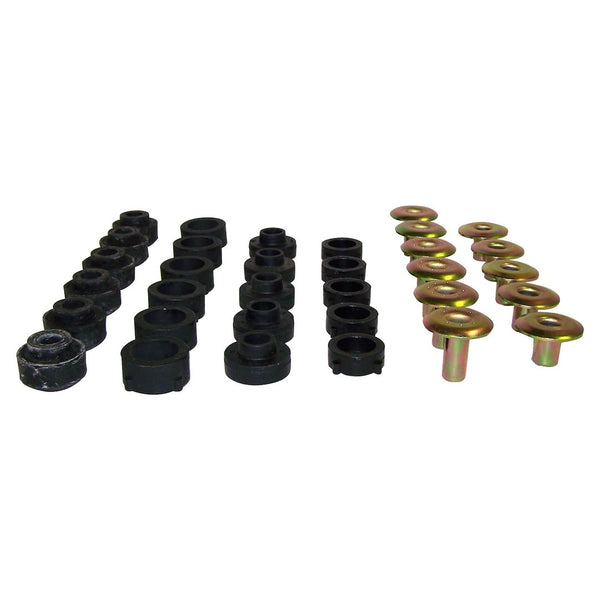 Body mount bushings for Jeep vehicles (MPN: 55176180K)