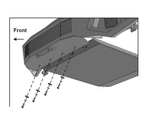Black Horse Off Road Skid Plate Armour II (MPN: AFB-RA16-SK)