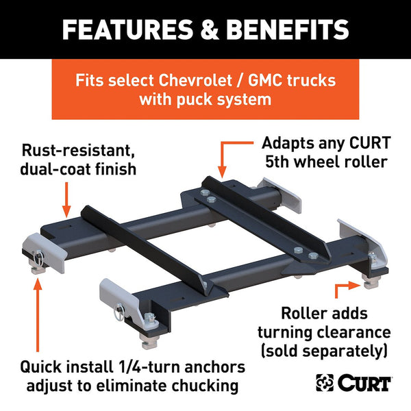 CURT Fifth Wheel Trailer Hitch Adapter Plate (MPN: 16023)