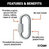 Curt Trailer Safety Chain Quick Link (MPN: 82903)