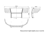 Black Horse Grille Guard Kit (MPN: 17NR27MA-PLFR)