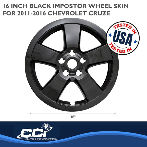 Coast To Coast Impostor Wheel Skin 16 Inch (MPN: IWCIMP375BLK)