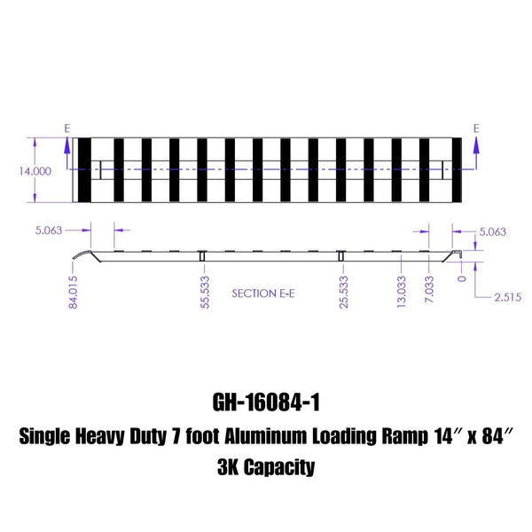 Gen-Y Hitch Heavy Duty Aluminum Loading Ramp (MPN: GH-16084-1)
