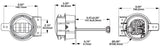 J.W. Speaker 6145 J2 Series LED Fog Light (MPN: 0558071)