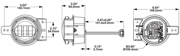J.W. Speaker 6145 J2 Series LED Fog Light (MPN: 0558071)