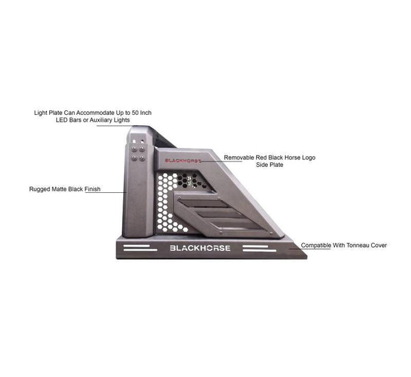 Black Horse Off Road Bed Cargo Rack (MPN: AR2-01B)