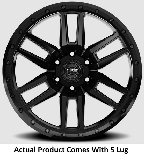 Torque Wheels 18 Inch Satin Black Wheel (MPN: TW411C-18907304-12)