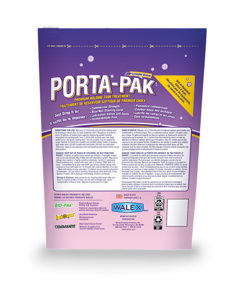Walex Porta-Pak Biological Treatment (MPN: PPRV10LAVCA)