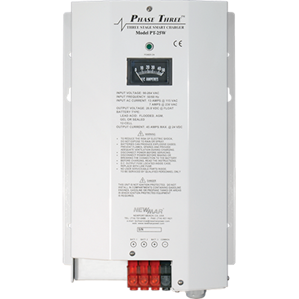 NewMar Phase Three Smart Battery Charger (MPN: PT-25W)