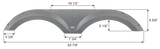 Icon Fender Skirt for Tandem Axle RVs (MPN: 16290)