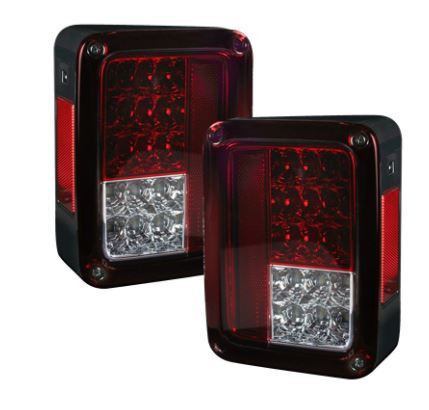 Recon Jeep Wrangler LED Tail Light Assembly (MPN: 264234RD)