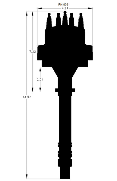 MSD Ignition Street Pro-Billet Distributor (MPN: 8361)