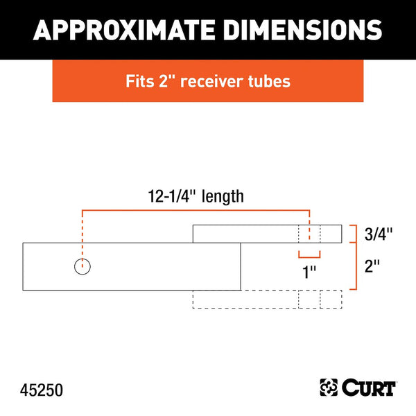 CURT Trailer Hitch Ball Mount (MPN: 45250)