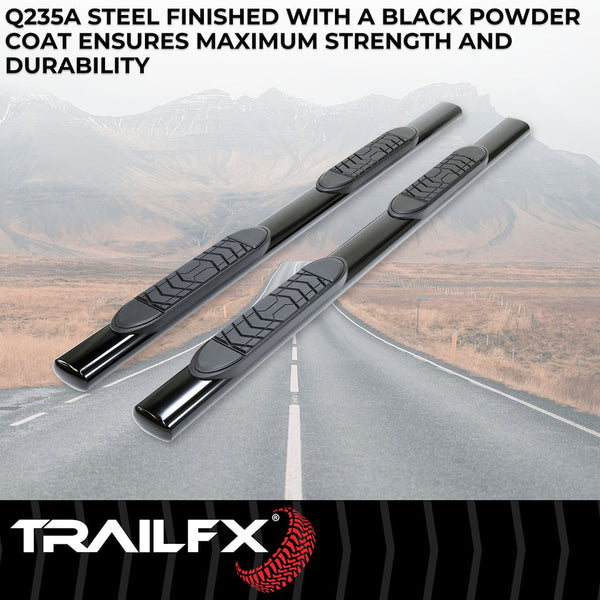 TrailFX 5 Inch Oval Straight Nerf Bar (MPN: A7002B)