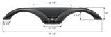 Icon Fender Skirt For Tandem Axle RVs (MPN: 17136)
