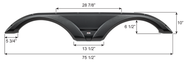 Icon Fender Skirt For Tandem Axle RVs (MPN: 17136)