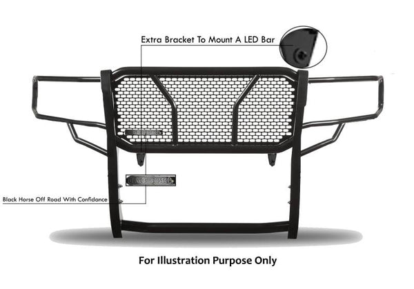 Black Horse Off Road Grille Guard (MPN: RU-GMSI14-B)