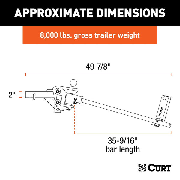 CURT TruTrack Weight Distribution Hitch (MPN: 17499)