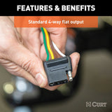 Curt 4-Way Flat Trailer Wiring Connector (MPN: 58040)