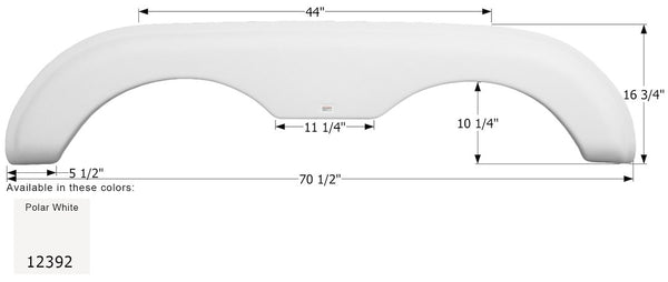 Icon Fender Skirt for Holiday Rambler Models (MPN: 12392)