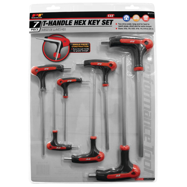 Performance Tool T-Handle Hex Key Set (MPN: W1711)
