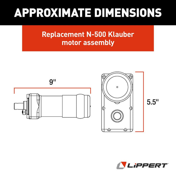 Lippert Slide Out Motor (MPN: 130057)