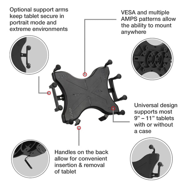 Ram Mounts Tablet Mount X-Grip (MPN: RAM-VB-196-UN9)