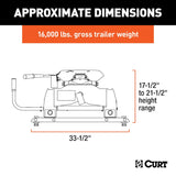 CURT A16 Fifth Wheel Trailer Hitch (MPN: 16675)