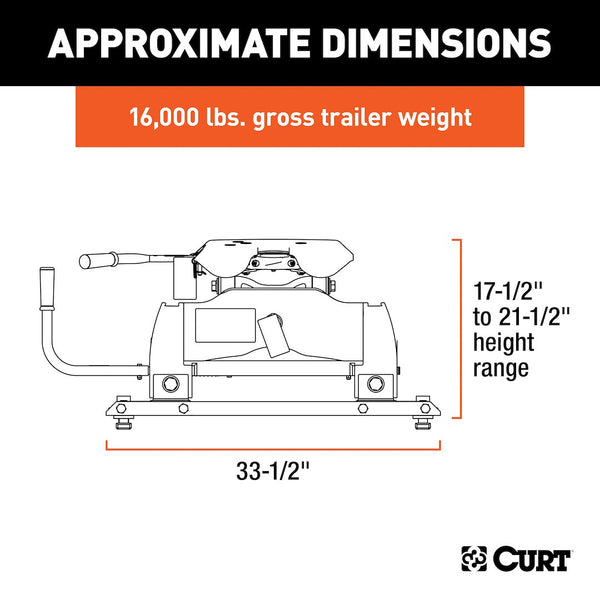 CURT A16 Fifth Wheel Trailer Hitch (MPN: 16675)