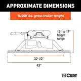 CURT A16 Fifth Wheel Trailer Hitch (MPN: 16121)