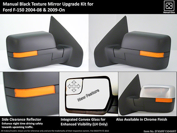 ProEFX Tow Mirrors (MPN: EFXMRF1504MRT)