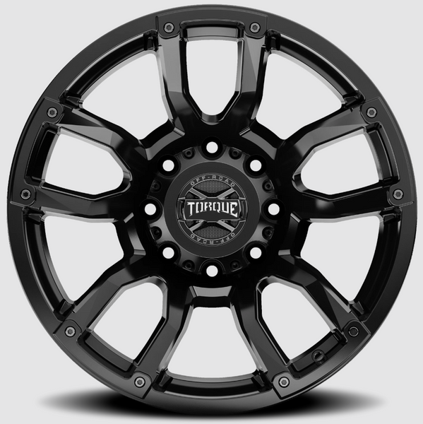 Torque Wheels 22 Inch Satin Black Impact Wheel (MPN: TW403C-22118704-25)