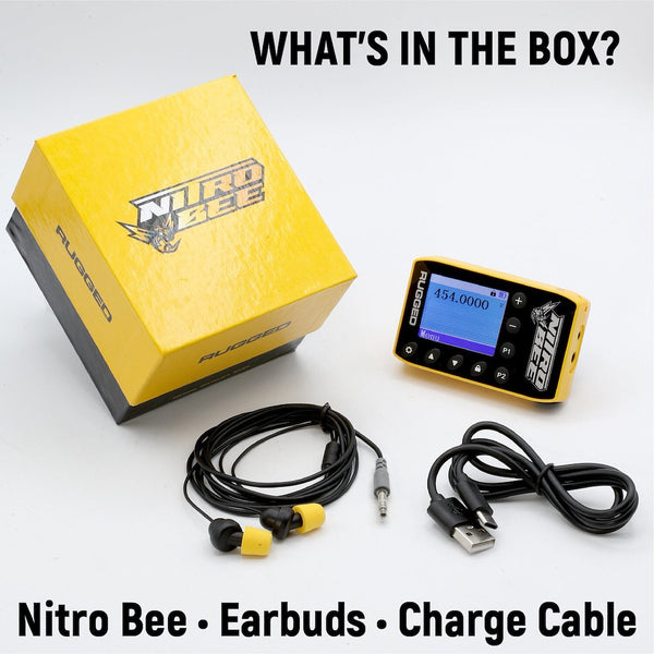 Rugged Radios Nitro Bee Xtreme Handheld UHF Radio (MPN: NITRO-BEE-X)