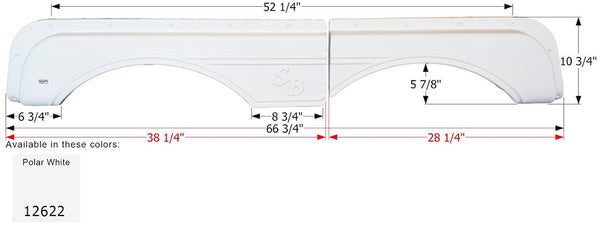 Icon Fender Skirt For Tandem Axles (MPN: 12622)