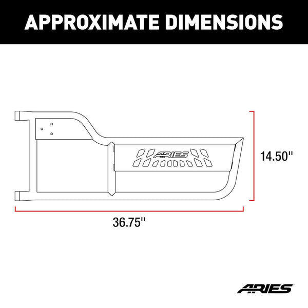 Aries Jeep Tube Doors (MPN: 1500100)