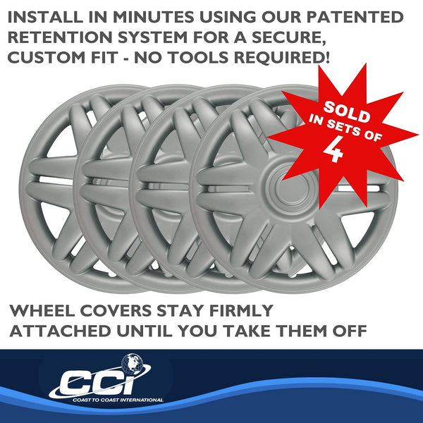 Coast To Coast 15 Inch Wheel Cover Set (MPN: IWC20515S)