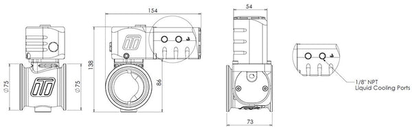 Turbo Smart StraightGate50 Wastegate (MPN: TS-0565-1002)