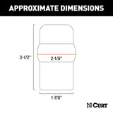 Trailer hitch ball cover for 1-7/8 inch and 2 inch trailer balls (MPN: 21801)