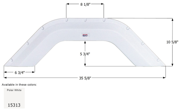Icon Fender Skirt for Cozy Travelers Models (MPN: 15313)