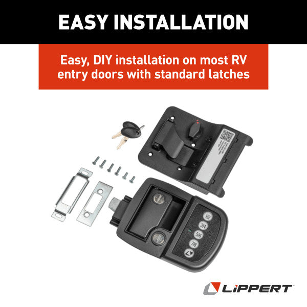 Lippert Keyless RV Door Lock (MPN: 2022119636)